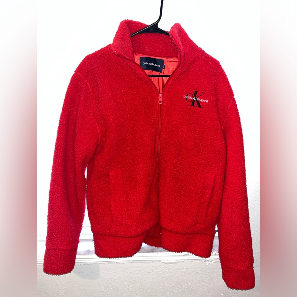 Woman’s Calvin Klein Sherpa sweater